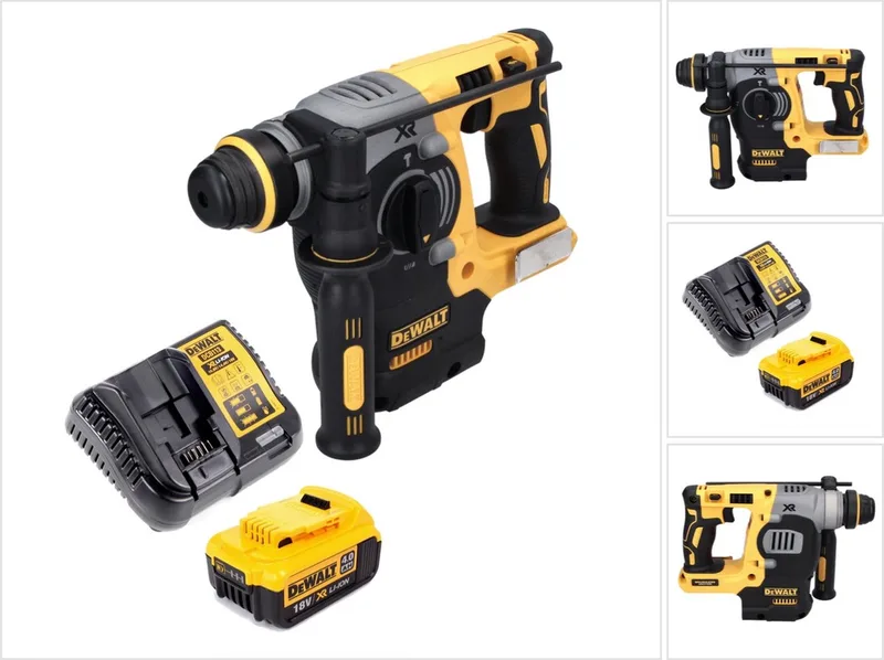 DCH 273 M1 accu combihamer 18 V 2,1 J SDS Plus Brushless + 1x accu 4,0 Ah + oplader de DEWALT – image du produit