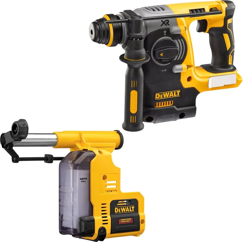 DCH 273 N accu combihamer 18 V 2,1 J SDS Plus Brushless + D 25303 DH stofafzuiging - zonder accu, zonder oplader de DEWALT – image du produit