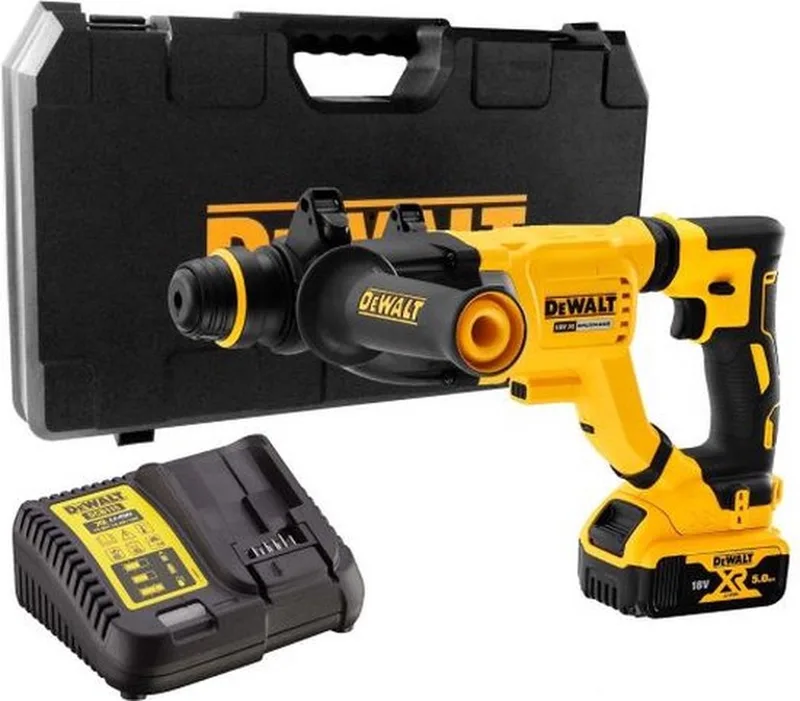 DCH263P1-QW 18V Li-Ion XR Accu SDS-Plus Combihamer set (1x 5,0Ah) in koffer - 3J - koolborstelloos von DEWALT – Produktbild