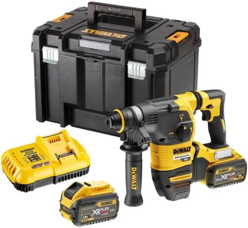 DCH333X2 54V Li-Ion accu SDS-Plus combihamer set (2x9Ah) in TSTAK - 3,5J von DEWALT – Produktbild