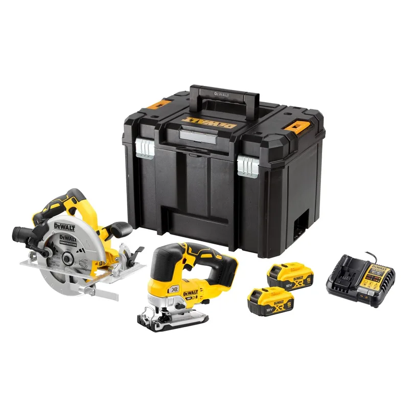 DCK2012P2T Accu combiset 2-delig (DCS570 + DCS334) 18V XR 5.0Ah in TSTAK de DEWALT – image du produit