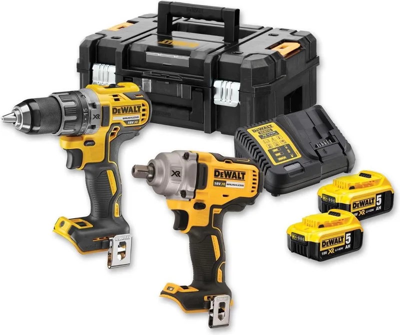DCK2077P2T Accu Combiset 18V 5.0Ah XR Li-ion in TSTAK de DEWALT – image du produit