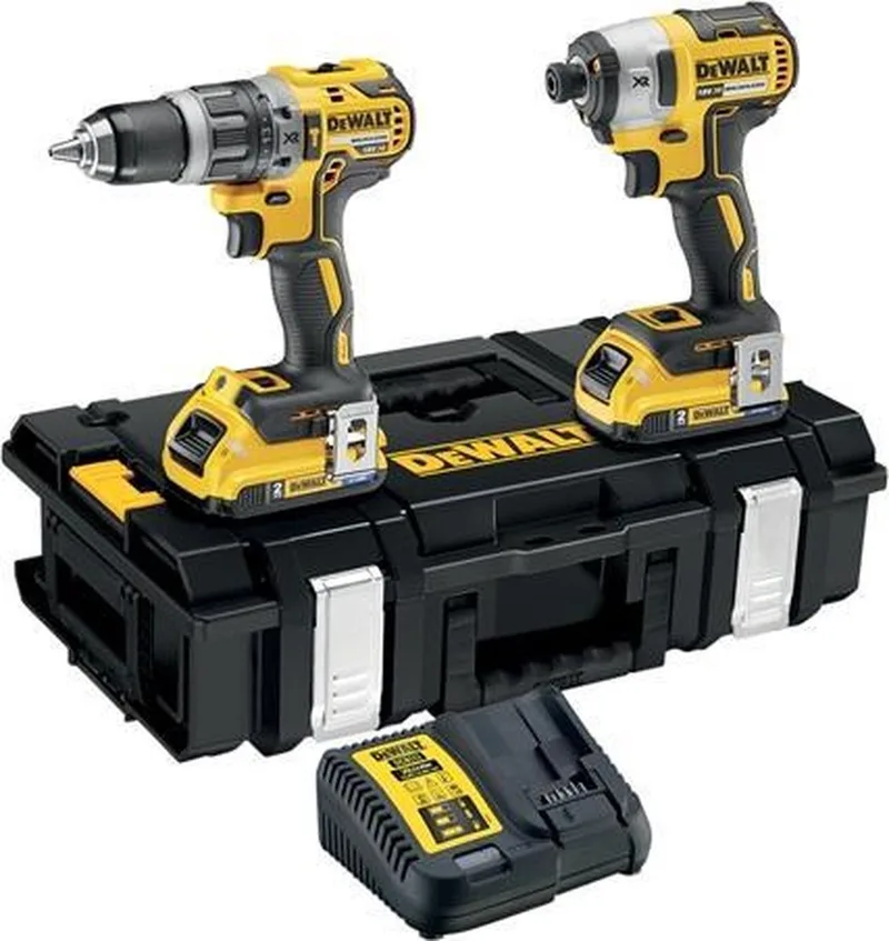 DCK266D2B 18V Li-Ion accu klopboor-/schroefmachine (DCD796) & slagschroevendraaier (DCF887) combiset (2x 2.0Ah accu) in koffer - Bluetooth by DEWALT – product image