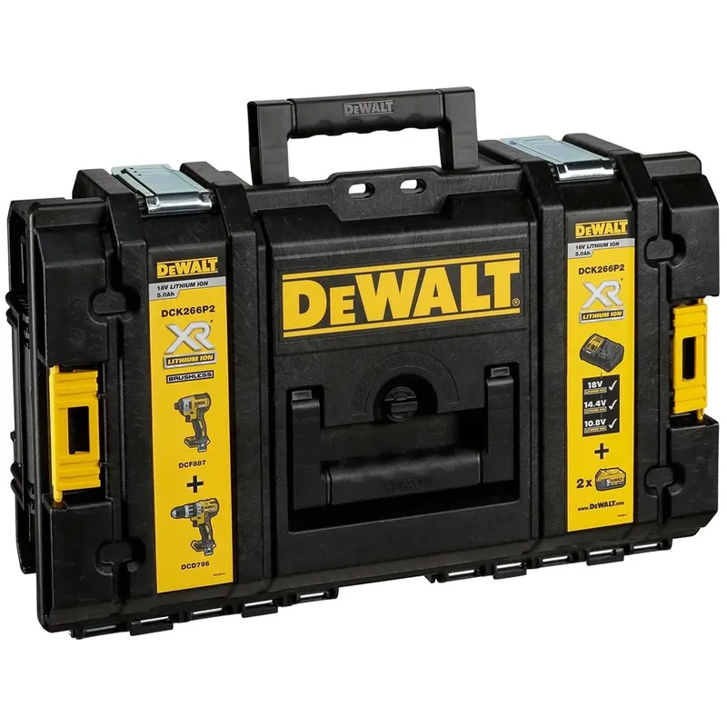 DCK266P2 Combiset - Met Accu Klop-/Schroefboormachine en Accu Slagschroevendraaier - 18V von DEWALT – Produktbild 5 von 5