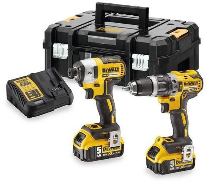 DCK266P2T Combiset - Accu Klop-/Schroefboormachine + Accu Slagschroevendraaier - 18V 5.0Ah XR Li-ion van DEWALT – productafbeelding