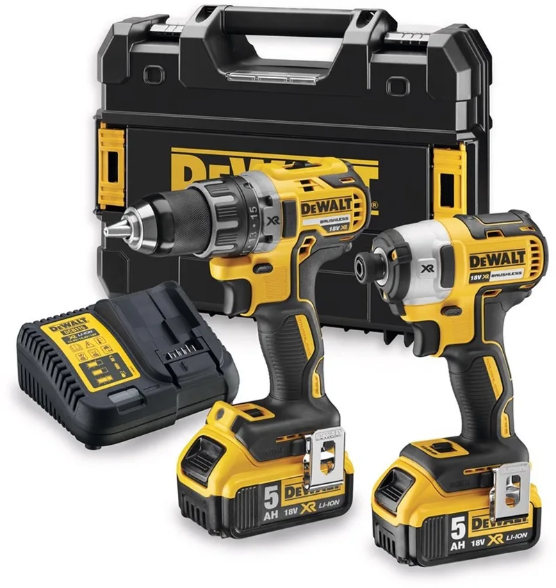 DCK268P2T 18V Li-Ion accu boor-/schroefmachine (DCD791) & slagschroevendraaier (DCF887) combiset (2x 5,0Ah accu) in TSTAK - koolborstelloos de DEWALT – image du produit