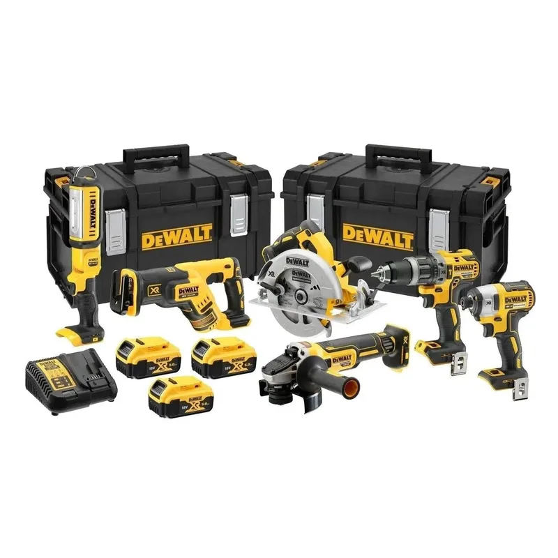 DCK623P3 Accu combiset 6-delig 18V XR 5.0Ah in ToughSystem de DEWALT – image du produit