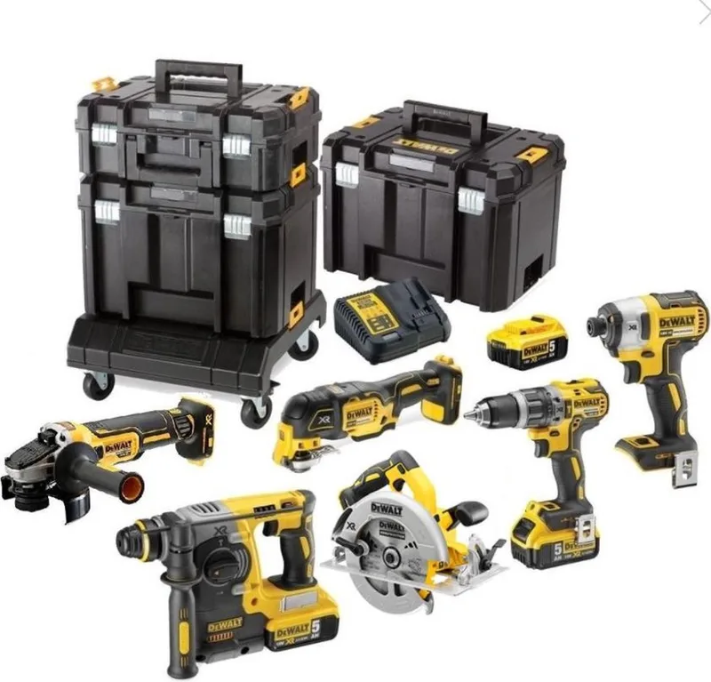 DCK685P3T Accu combiset 6-delig 18V XR 5.0Ah in TSTAK de DEWALT – image du produit