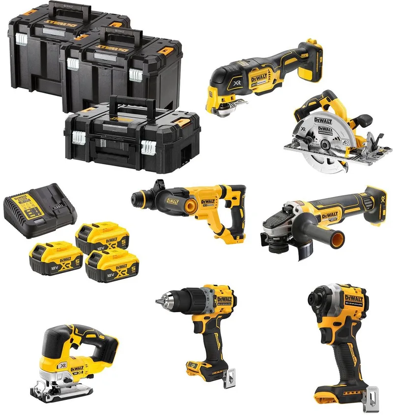 DCK706P3T Accu combiset 7-delig 18V XR 5.0Ah in TSTAK de DEWALT – image du produit