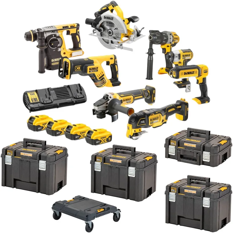 DCK853P4T - Accu Combiset Brushless 8-Delig - 18V XR in TSTAK von DEWALT – Produktbild