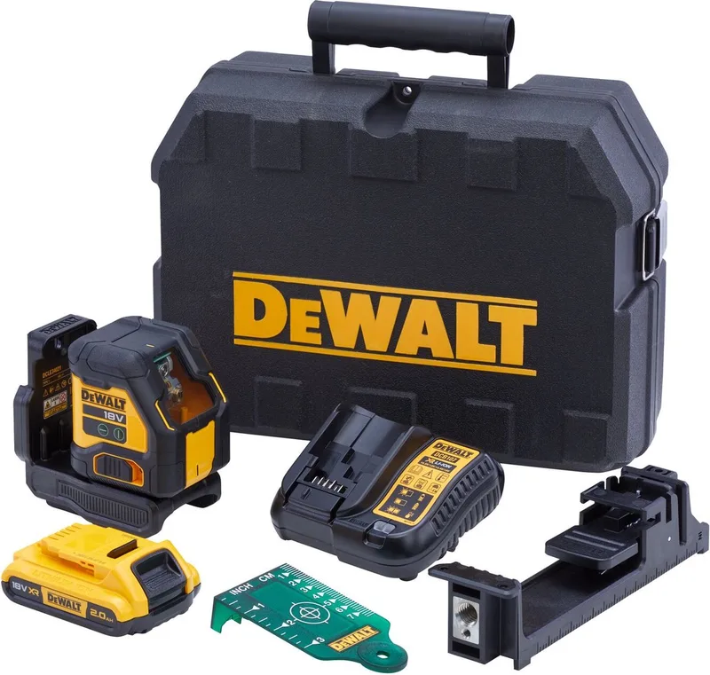 DCLE34021D1 Accu kruislijnlaser groen 18V XR 2.0Ah in TSTAK fra DEWALT – produktbillede