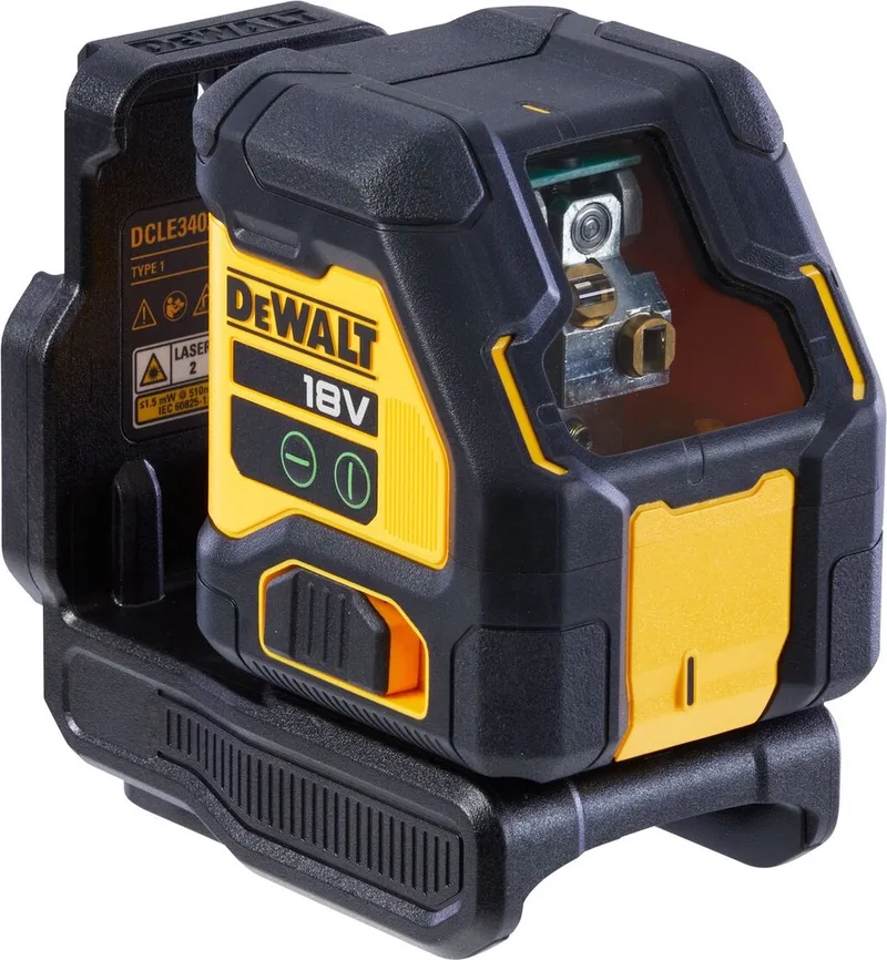 DCLE34021N Accu Kruislijnlaser Groen 18V XR Basic Body van DEWALT – productafbeelding