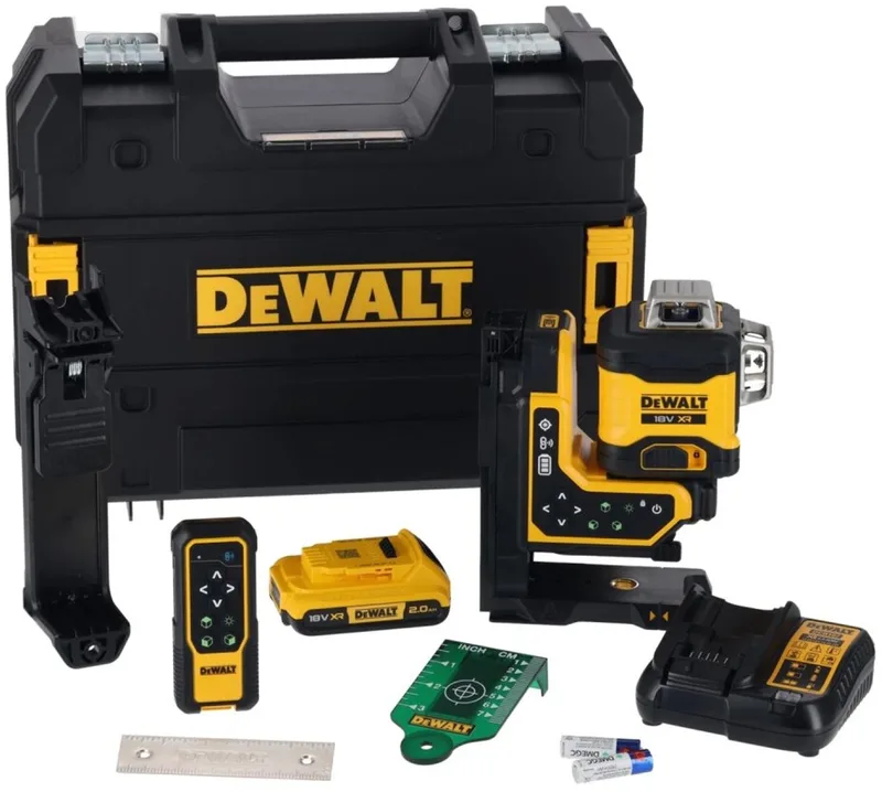 DCLE34035D1 Accu groene lijnlaser met afstandsbediening 18V XR 2.0Ah in TSTAK van DEWALT – productafbeelding