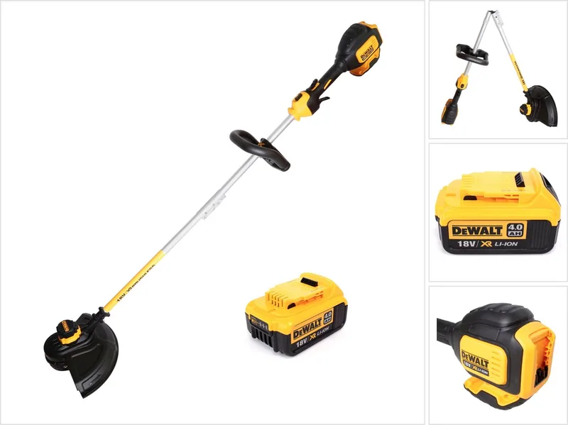 DCM 561 PBS 18 V Brushless Li-Ion accu grastrimmer met gedeelde schacht + 1x DCB 182 18V - 4 Ah Li-Ion accu - zonder oplader de DEWALT – image du produit