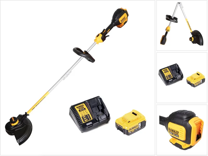 DCM 561 PBS accu grastrimmer 18V borstelloos + 1x accu 5,0Ah + lader von DEWALT – Produktbild