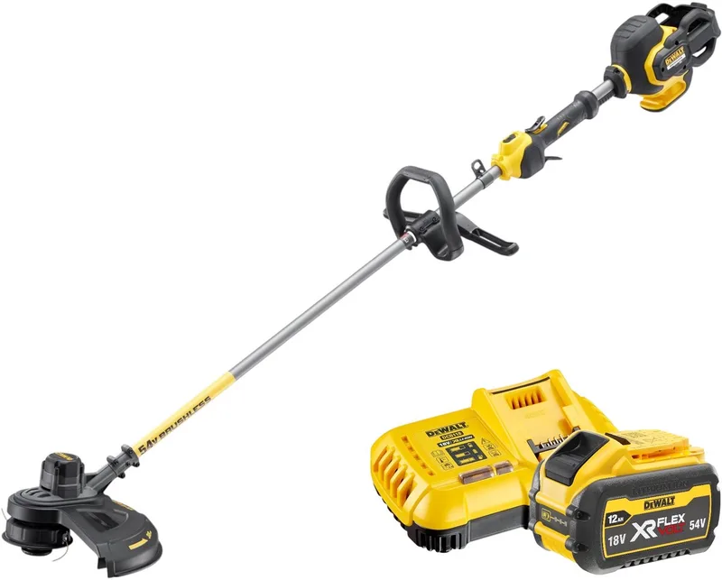 DCM 571 Y1 accu-bosmaaier 54 V FlexVolt 38 cm borstelloos + 1x accu 12,0 Ah + oplader van DEWALT – productafbeelding