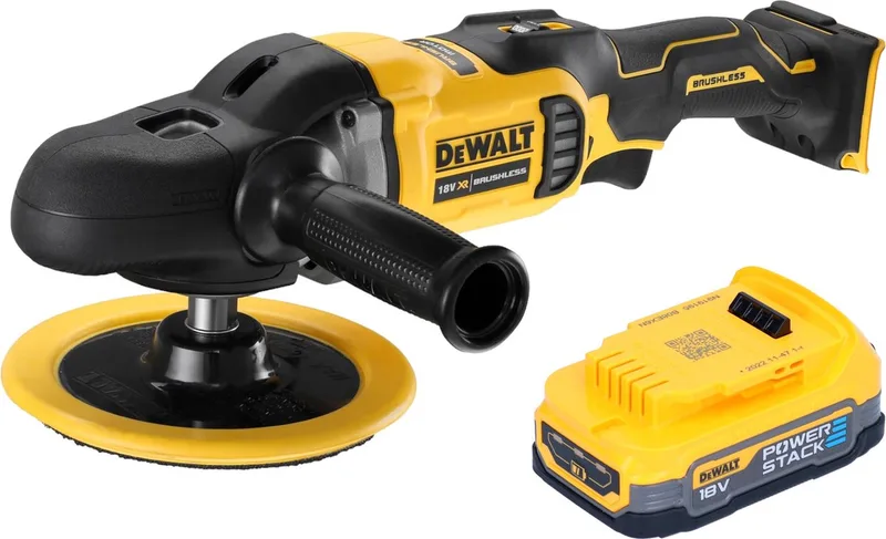 DCM 849 N accu-excentrische polijstmachine 18 V 180 mm borstelloos + 1x Powerstack accu 1,7 Ah - zonder lader de DEWALT – image du produit