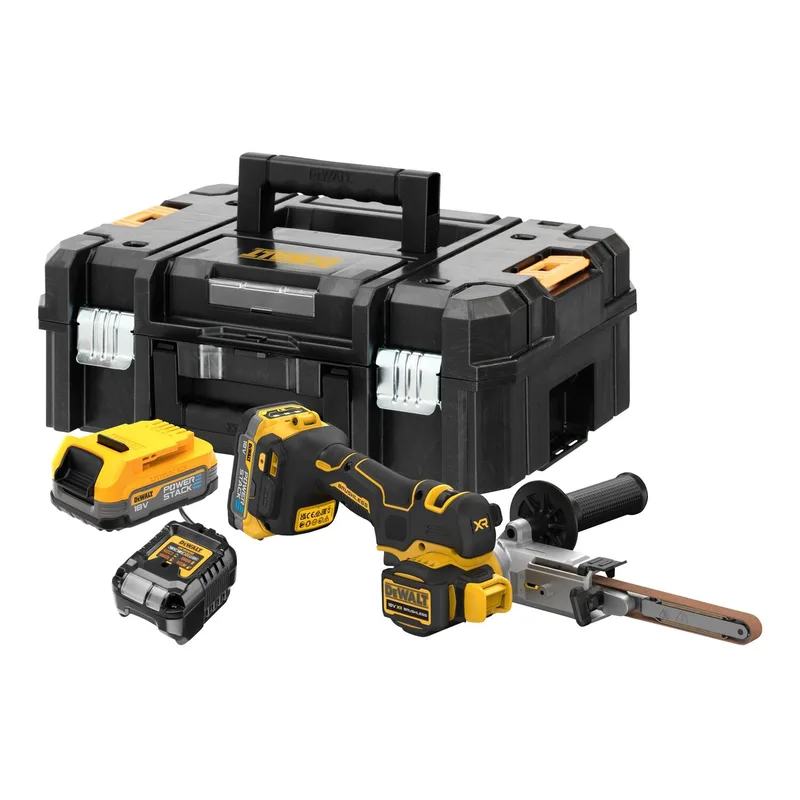 DCM200E2T Accu stripschuurmachine 13mm 18V XR 1.7Ah POWERSTACK in TSTAK de DEWALT – image du produit