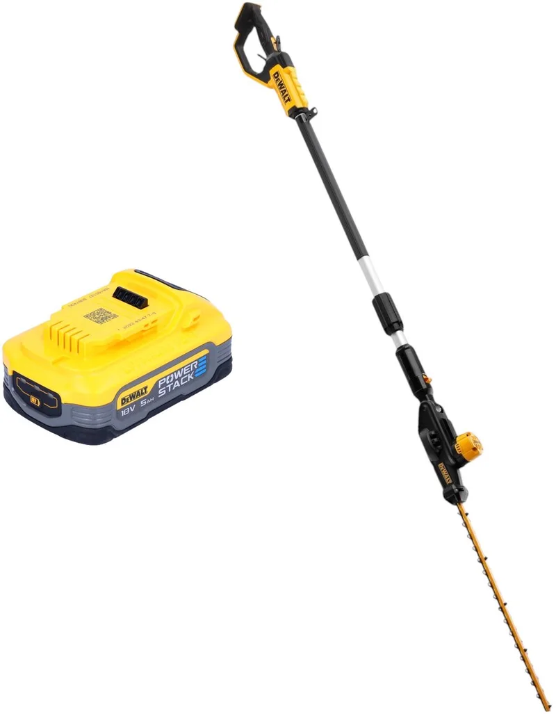 DCMPH 566 N accu-heggenschaar 18 V 55 cm + 1x Powerstack-accu 5,0 Ah - zonder oplader von DEWALT – Produktbild
