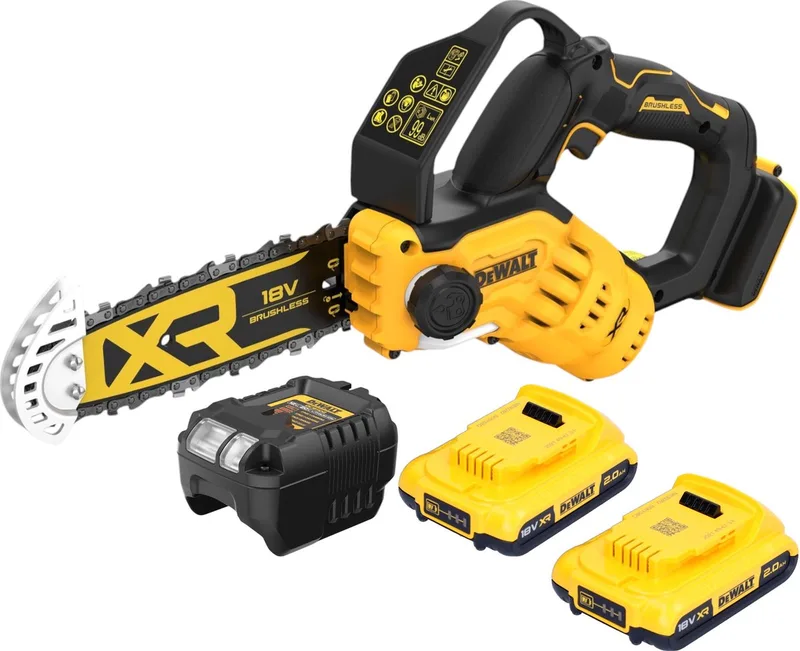 DCMPS 520 D2 accu-snoeizaag 18 V 20 cm borstelloos + 2x accu 2.0 Ah + lader de DEWALT – image du produit