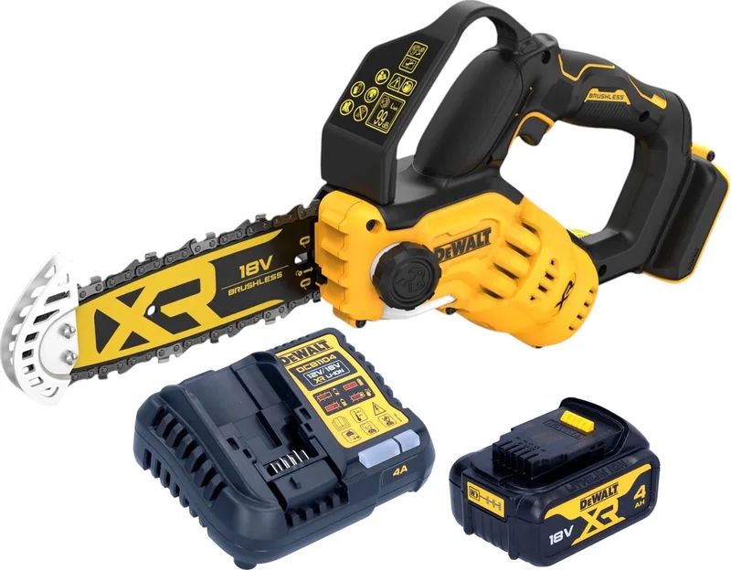 DCMPS 520 M1 accusnoeizaag 18 V 20 cm borstelloos + 1x accu 4.0 Ah + lader van DEWALT – productafbeelding