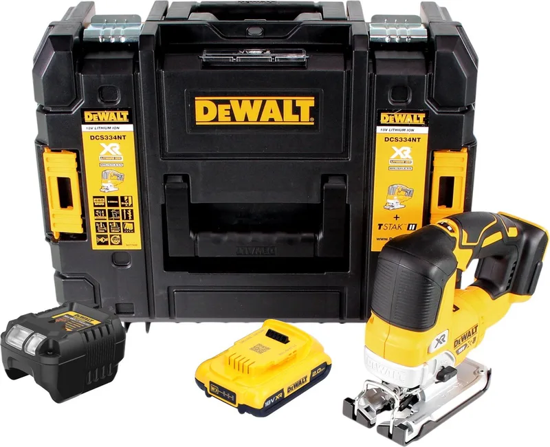 DCS 334 NT accu-pendeldecoupeerzaag 18V Brushless Solo + TSTAK - zonder accu, zonder oplader fra DEWALT – produktbillede