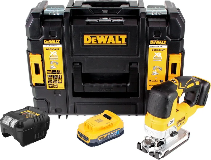 DCS 334 NT accu-pendeldecoupeerzaag 18V Brushless Solo + TSTAK - zonder accu, zonder oplader fra DEWALT – produktbillede