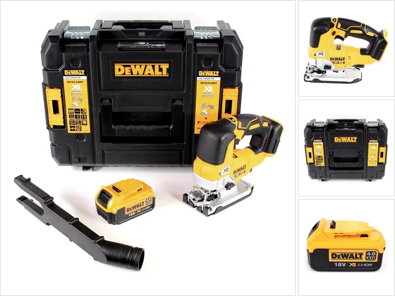 DCS 334 NT accu pendelzaag 18V borstelloos + 1x accu 4,0Ah + TSTAK - zonder oplader von DEWALT – Produktbild