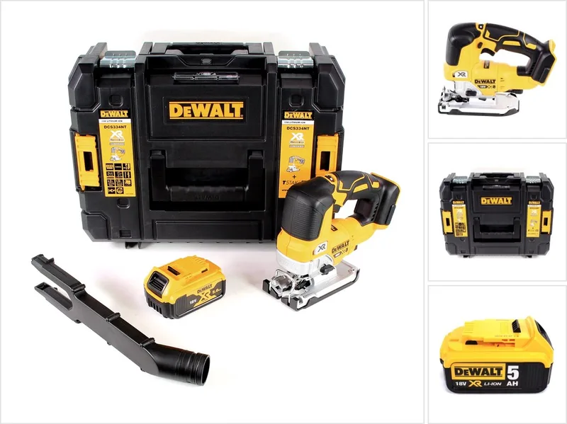 DCS 334 NT accu pendelzaag 18V borstelloos + 1x accu 5,0Ah + TSTAK - zonder oplader de DEWALT – image du produit