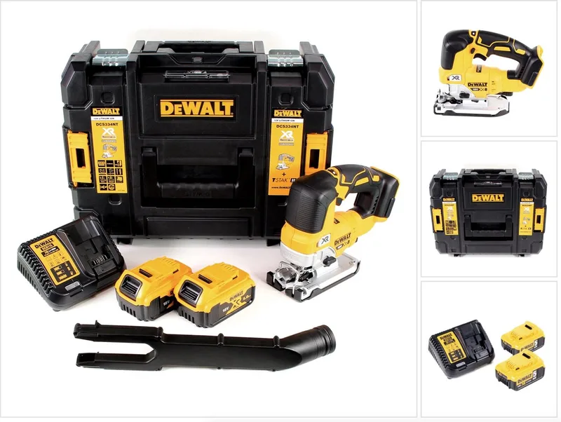 DCS 334 P2 accu pendelzaag 18V borstelloos + 2x accu 5,0Ah + oplader + TSTAK de DEWALT – image du produit