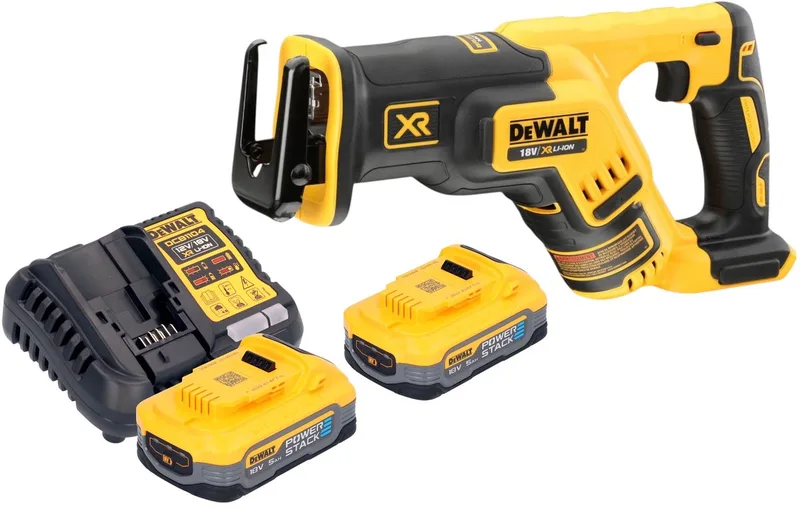 DCS 367 H2 accu reciprozaag 18 V borstelloos + 2x Powerstack accu 5.0 Ah + lader von DEWALT – Produktbild
