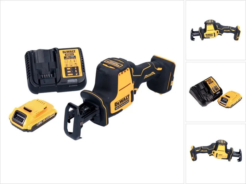 DCS 369 D1 accu reciprozaag 18 V borstelloos + 1x accu 2,0 Ah + oplader de DEWALT – image du produit