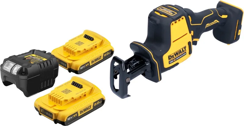 DCS 369 D2 accu-reciprozaag 18 V borstelloos + 2x accu 2,0 Ah + oplader von DEWALT – Produktbild