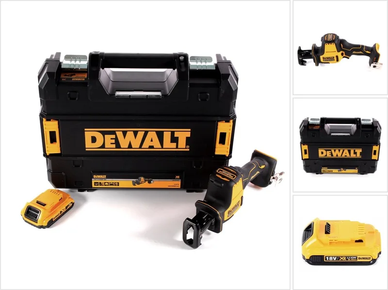 DCS 369 NT accu-reciprozaag 18 V + 1x accu 2,0 Ah + TSTAK - zonder oplader de DEWALT – image du produit