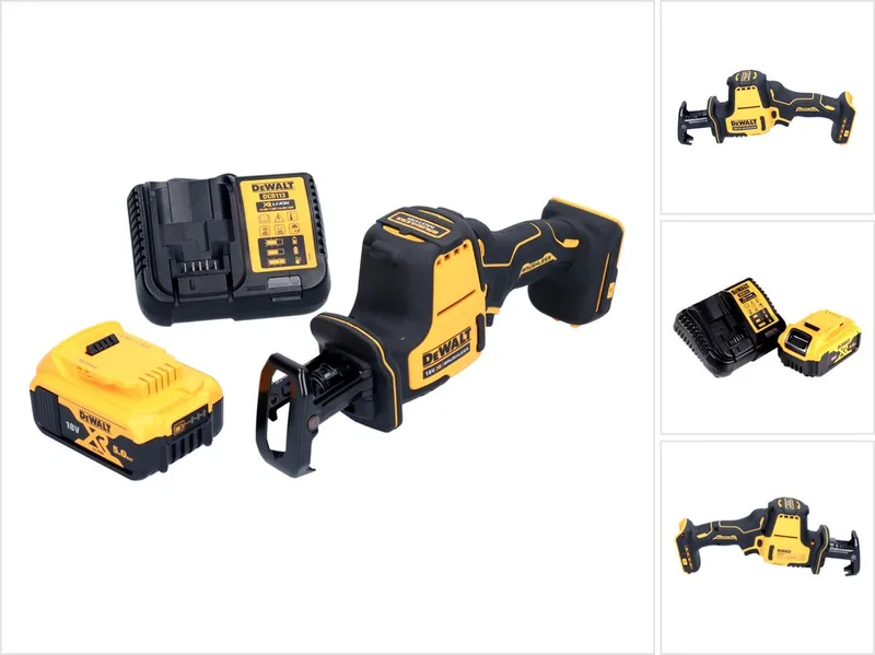 DCS 369 P1 accu reciprozaag 18 V borstelloos + 1x accu 5,0 Ah + oplader de DEWALT – image du produit