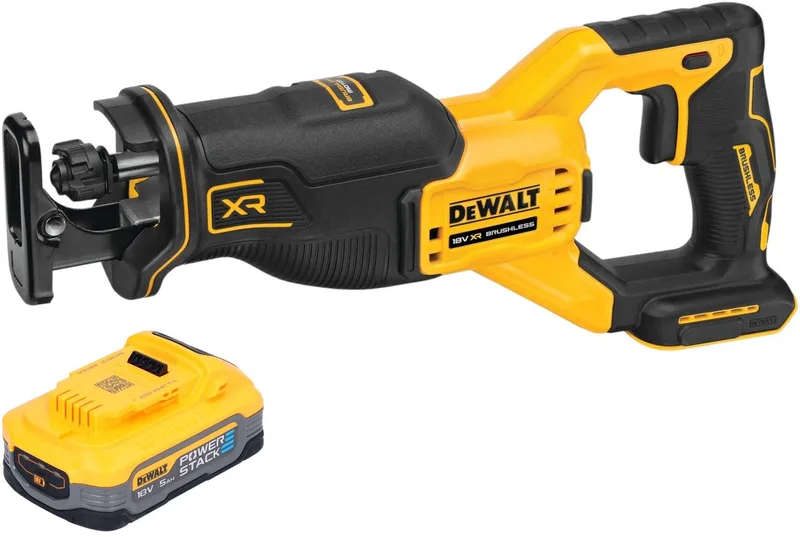 DCS 382 N accu reciprozaag sabelszaag 18 V borstelloos + 1x Powerstack accu 5,0 Ah - zonder oplader by DEWALT – product image