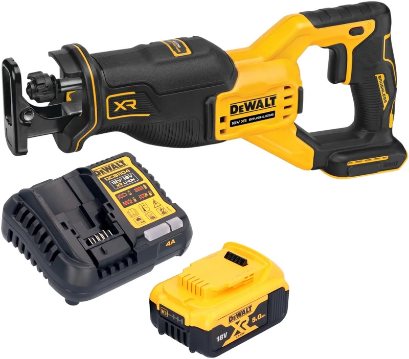 DCS 382 P1 accu reciprozaag sabelszaag 18 V borstelloos + 1x accu 5,0 Ah + oplader de DEWALT – image du produit