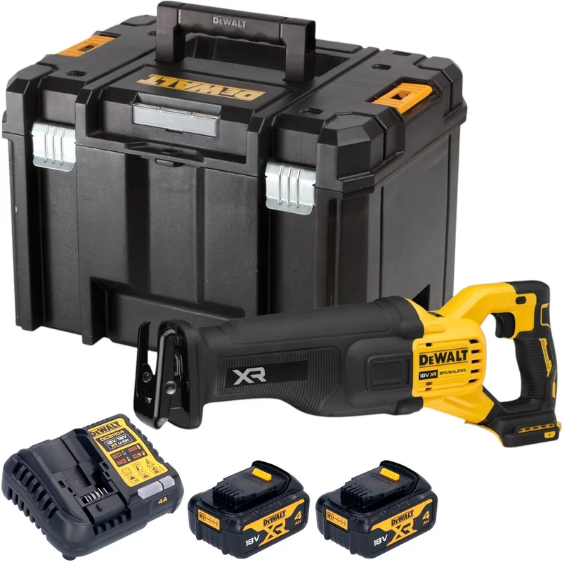 DCS 386 M2T accu reciprozaag 18 V borstelloos + 2x accu 4.0 Ah + lader + TSTAK de DEWALT – image du produit
