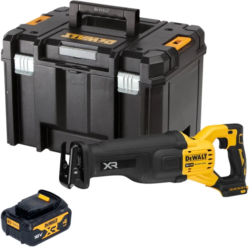 DCS 386 NT accu reciprozaag 18 V borstelloos + 1x accu 4.0 Ah + TSTAK - zonder oplader de DEWALT – image du produit