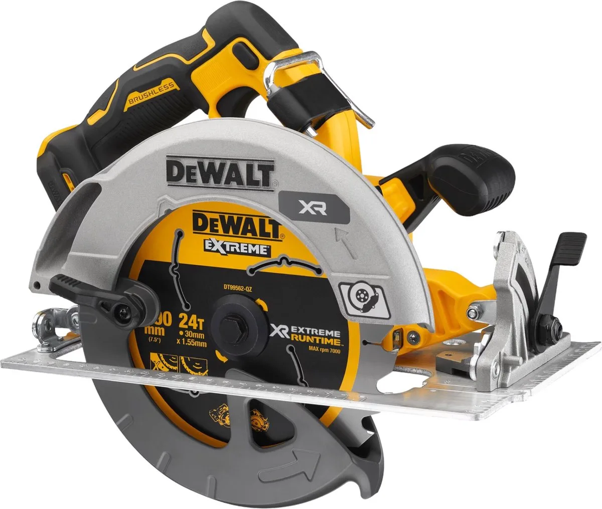 DCS 573 N Accucirkelzaag 18 V 190 x 30 mm Brushless Solo - zonder accu, zonder oplader fra DEWALT – produktbillede
