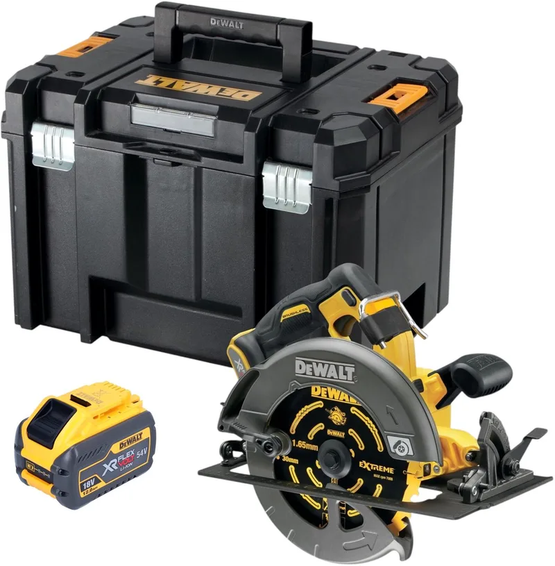 DCS 578 NT Accucirkelzaag 54V XR FlexVolt 190 mm borstelloos + zaagblad + TSTAK - zonder accu, zonder oplader von DEWALT – Produktbild