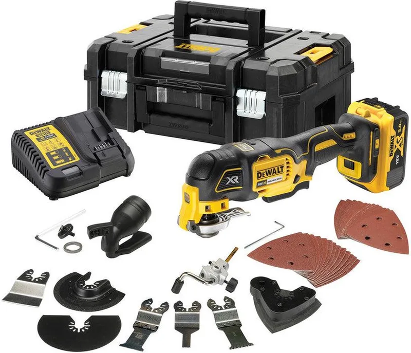 DCS356P2 Accu multitool + accessoires 18V XR 5.0Ah in TSTAK van DEWALT – productafbeelding
