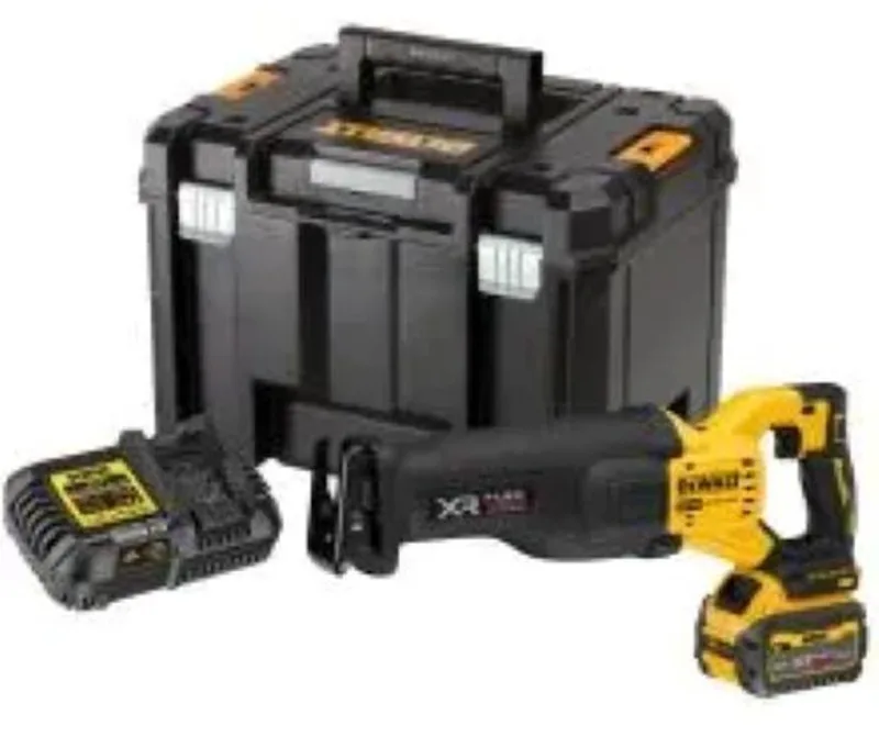 DCS386T1-QW XR FLEXVOLT Advantage reciprozaag 18V, geleverd met 1× 6,0Ah FLEXVOLT accu, lader en TSTAK-koffer. de DEWALT – image du produit