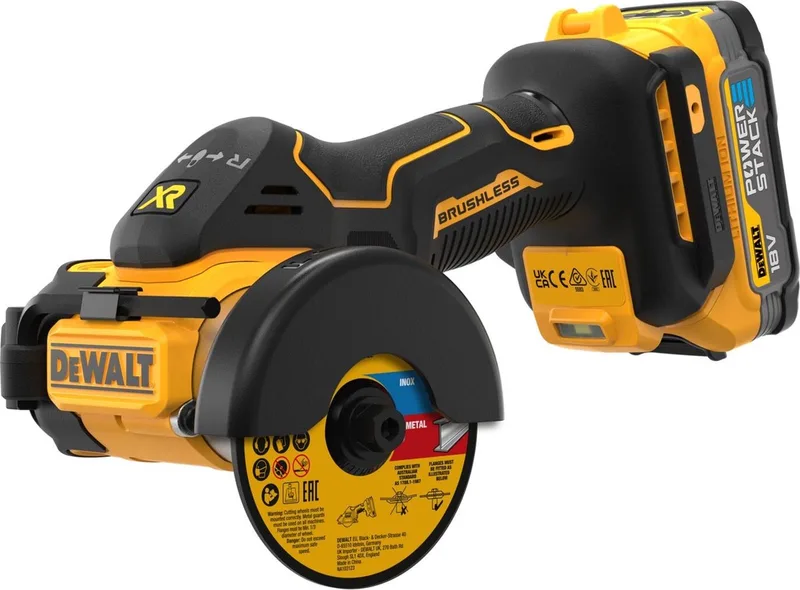 DCS438E2T Accu slijpmachine 76mm 18V XR 1.7Ah POWERSTACK in TSTAK by DEWALT – product image