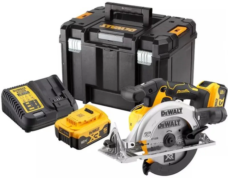 DCS565P2 Accu cirkelzaag 165mm 18V XR 5.0Ah in TSTAK de DEWALT – image du produit
