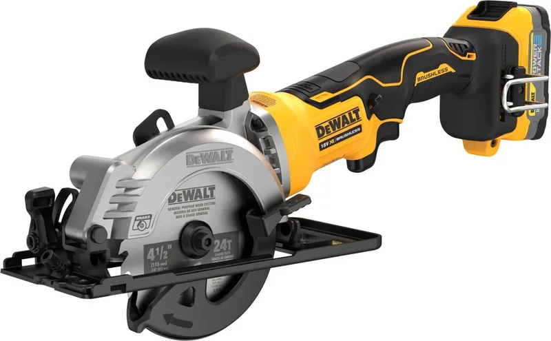 Akku-Handkreissäge 18V in kompakter Bauform, 38 mm Schnitttiefe von DEWALT – Produktbild