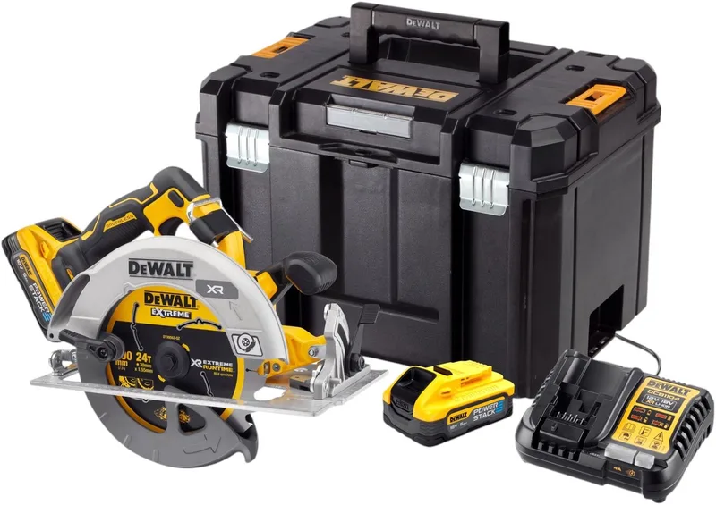DCS573H2T Accu Cirkelzaag 190mm 18V XR 5.0Ah POWERSTACK in TSTAK van DEWALT – productafbeelding
