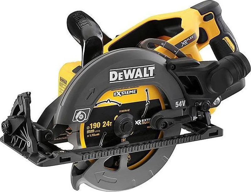 DCS577N 54V XR FlexVolt Li-Ion Accu cirkelzaag body - 190mm - koolborstelloos van DEWALT – productafbeelding