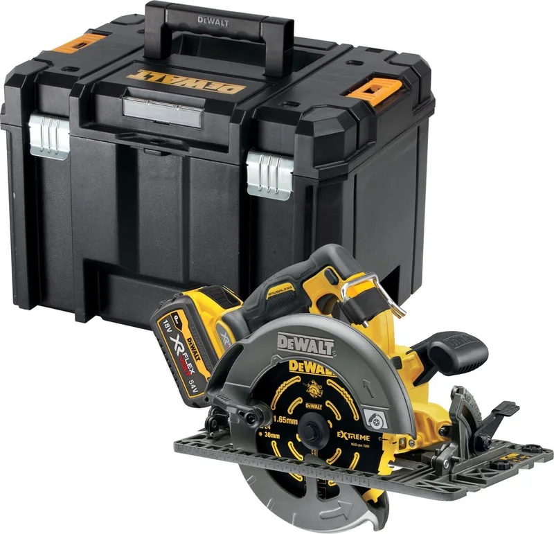 DCS579NT 54V FlexVolt Li-Ion accu cirkelzaag body in TSTAK - 190mm fra DEWALT – produktbillede