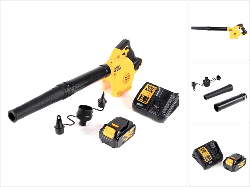 DCV 100 M1 18 V accu blazer/bladblazer + 1 x DCB 182 4.0 Ah accu + DCB 115 lader by DEWALT – product image